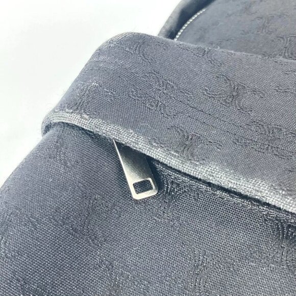 CELINE Triomph logo bag backpack Backpack Canvas / Leather Black main image 8